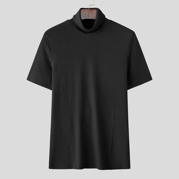 AIDASE  -  Fashion Solid Color Tops Tee Summer Men T-Shirts Short Sleeve Tops Oversize Men's Clothing Male Tee S-3XL Streetwear aidase-shop